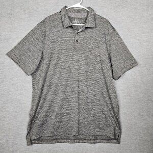 Vineyard Vines Gray Lightweight Stretch Short Sleeve 1/4 Button up Polo Sz XL